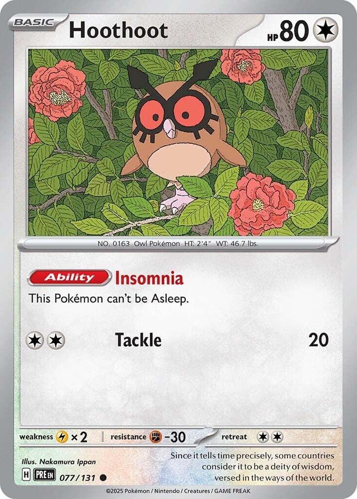 Hoothoot (077/131) [Scarlet & Violet: Prismatic Evolutions] | Exor Games Truro