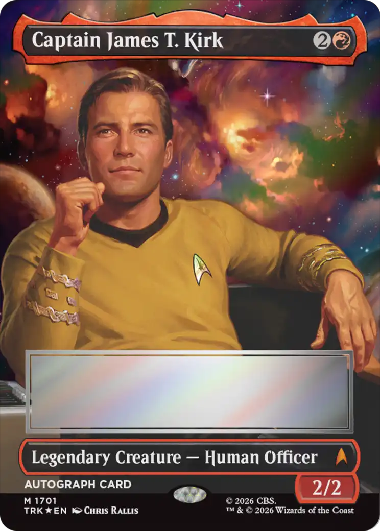 Captain James T. Kirk (Borderless) (Signed) [Star Trek] | Exor Games Truro