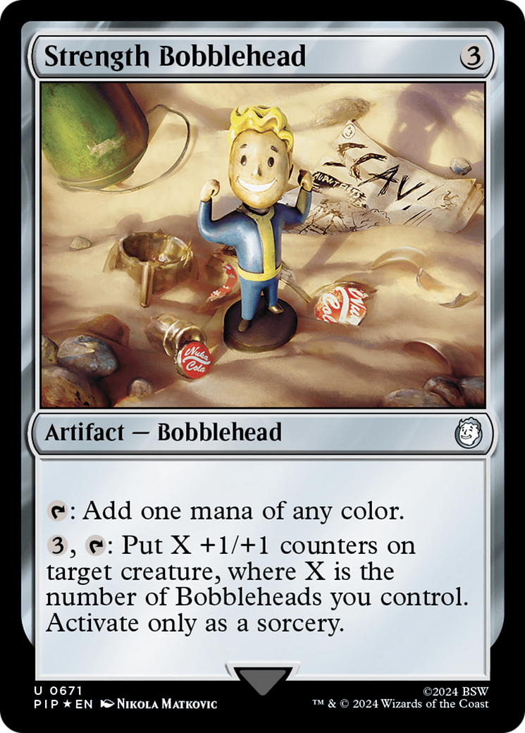 Strength Bobblehead (Surge Foil) [Fallout] | Exor Games Truro