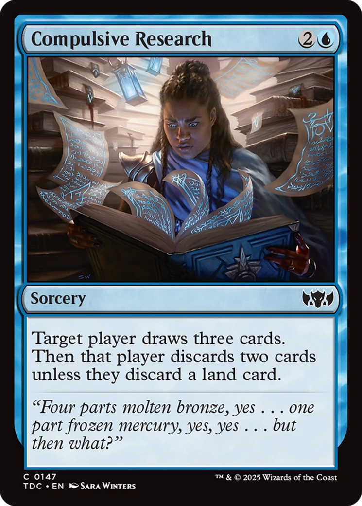 Compulsive Research [Tarkir: Dragonstorm Commander] | Exor Games Truro