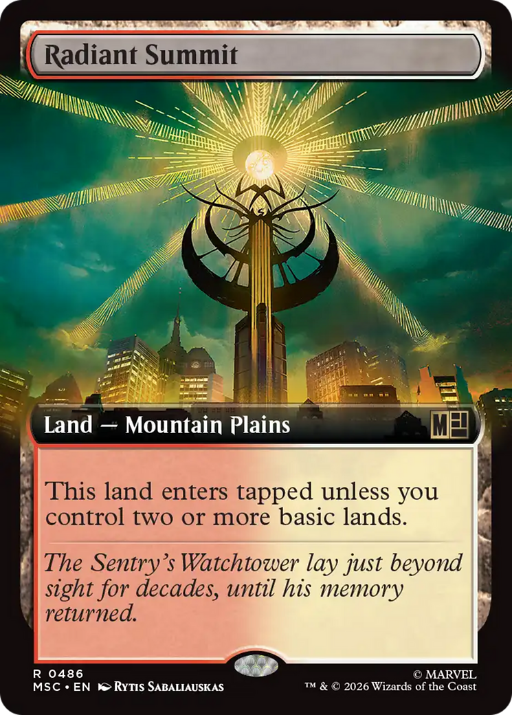 Radiant Summit (Extended Art) [Marvel Super Heroes Commander] | Exor Games Truro
