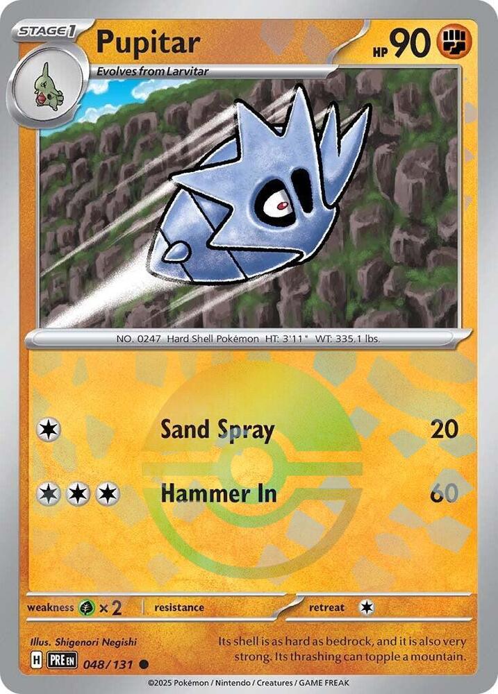 Pupitar (048/131) (Poke Ball Pattern) [Scarlet & Violet: Prismatic Evolutions] | Exor Games Truro