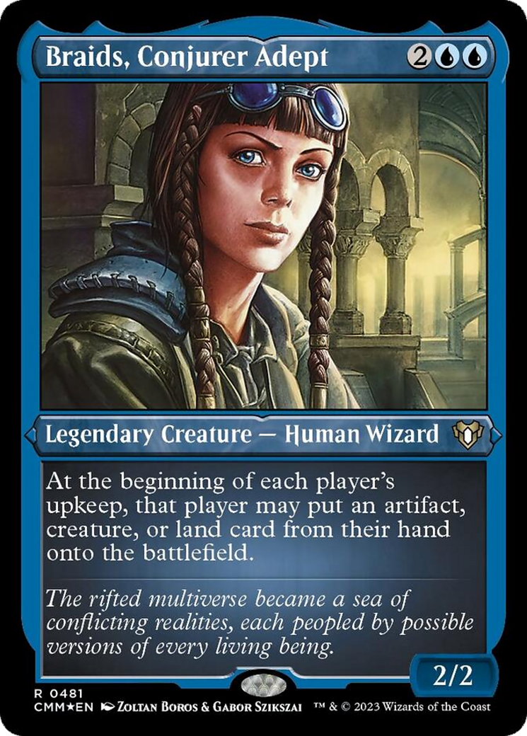 Braids, Conjurer Adept (Foil Etched) [Commander Masters] | Exor Games Truro