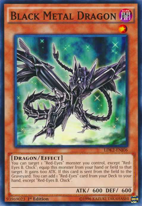 Black Metal Dragon [LDK2-ENJ06] Common | Exor Games Truro