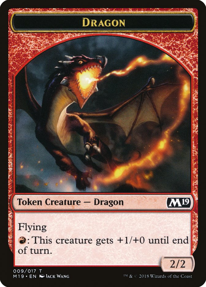 Dragon Token (009/017) [Core Set 2019 Tokens] | Exor Games Truro