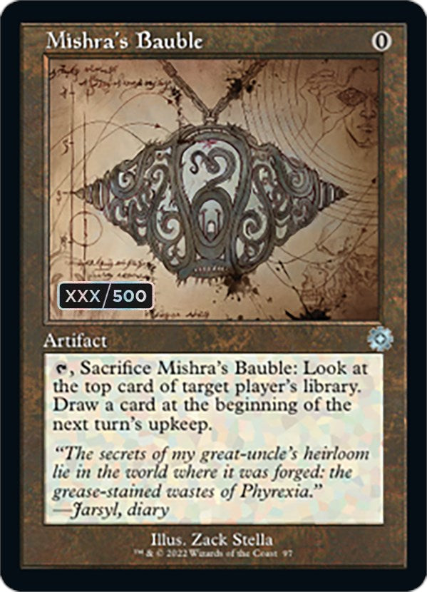 Mishra's Bauble (Retro Schematic) (Serialized) [The Brothers' War Retro Artifacts] | Exor Games Truro