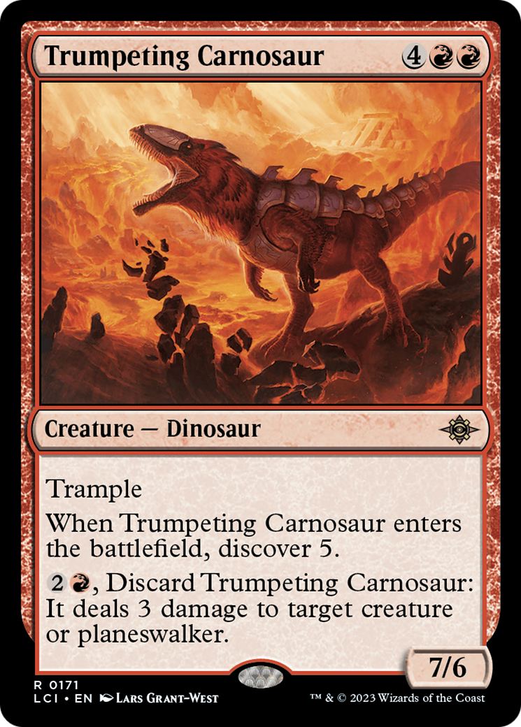 Trumpeting Carnosaur [The Lost Caverns of Ixalan] | Exor Games Truro