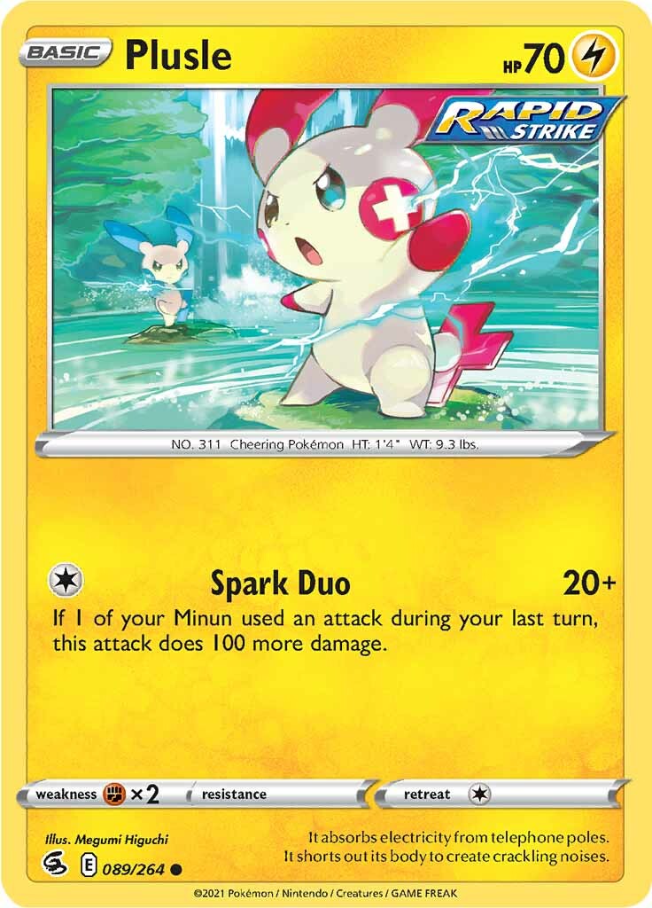 Plusle (089/264) [Sword & Shield: Fusion Strike] | Exor Games Truro