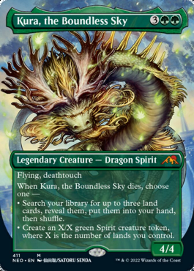 Kura, the Boundless Sky (Borderless Alternate Art) [Kamigawa: Neon Dynasty] | Exor Games Truro