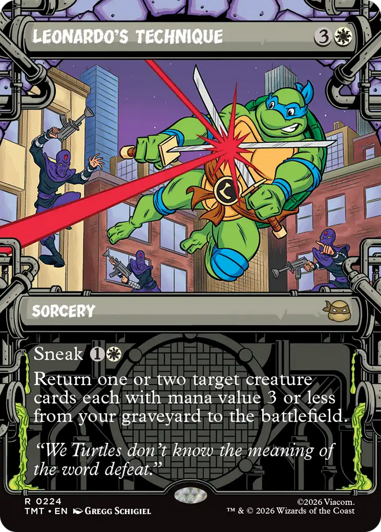 Leonardo's Technique (Showcase) [Teenage Mutant Ninja Turtles] | Exor Games Truro