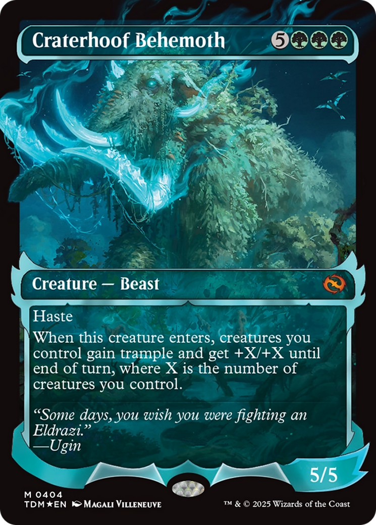 Craterhoof Behemoth (Showcase) [Tarkir: Dragonstorm] | Exor Games Truro