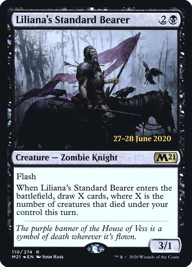 Liliana's Standard Bearer [Core Set 2021 Prerelease Promos] | Exor Games Truro