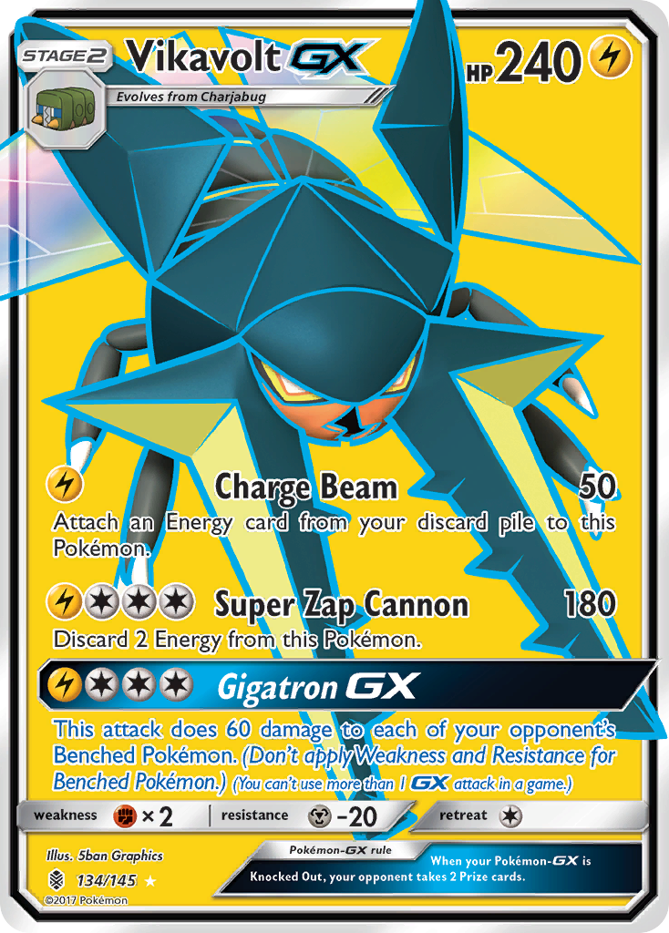 Vikavolt GX (134/145) [Sun & Moon: Guardians Rising] | Exor Games Truro