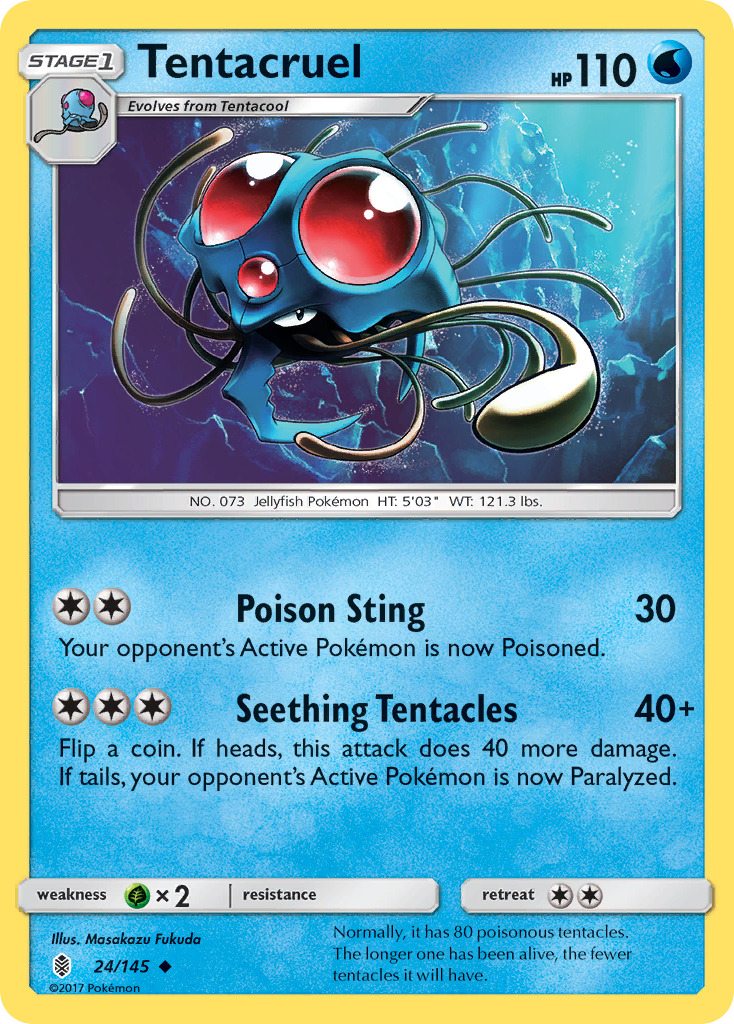 Tentacruel (24/145) [Sun & Moon: Guardians Rising] | Exor Games Truro