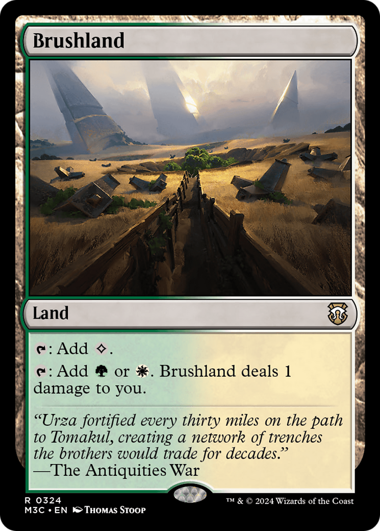 Brushland (Ripple Foil) [Modern Horizons 3 Commander] | Exor Games Truro