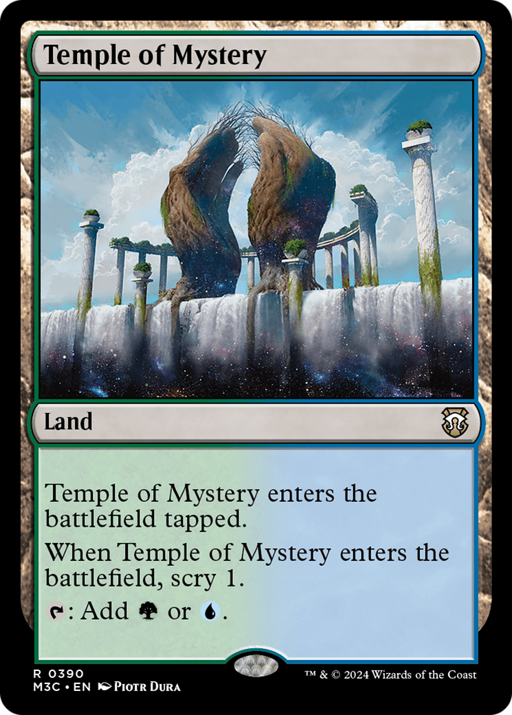 Temple of Mystery (Ripple Foil) [Modern Horizons 3 Commander] | Exor Games Truro