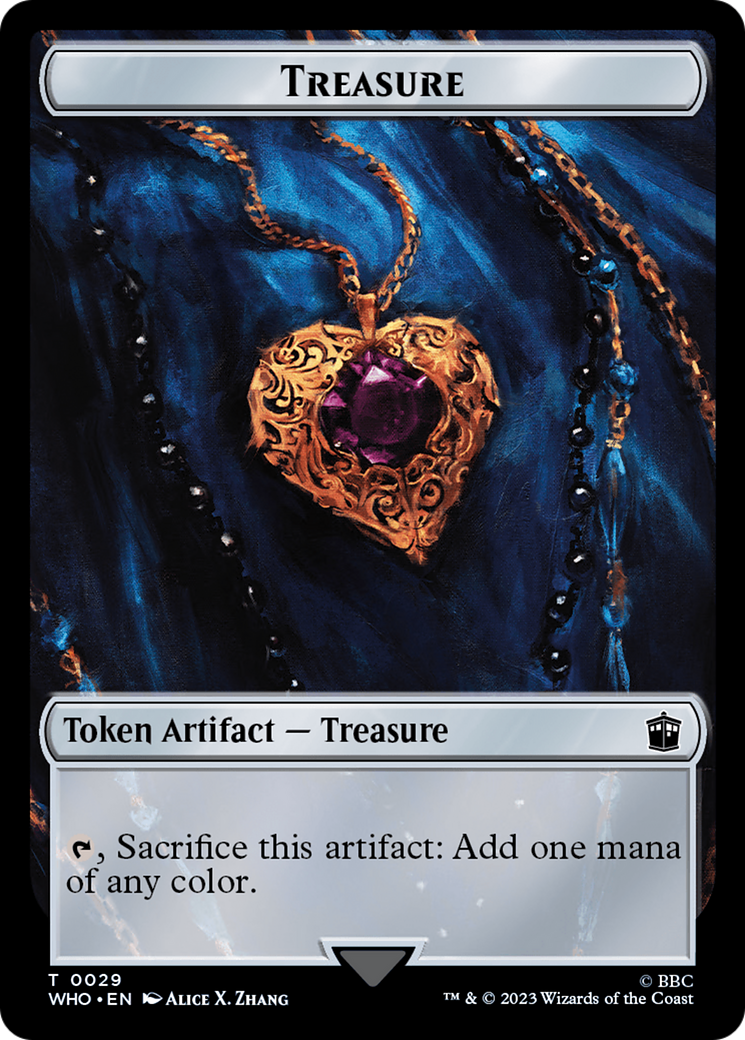 Warrior // Treasure (0029) Double-Sided Token [Doctor Who Tokens] | Exor Games Truro