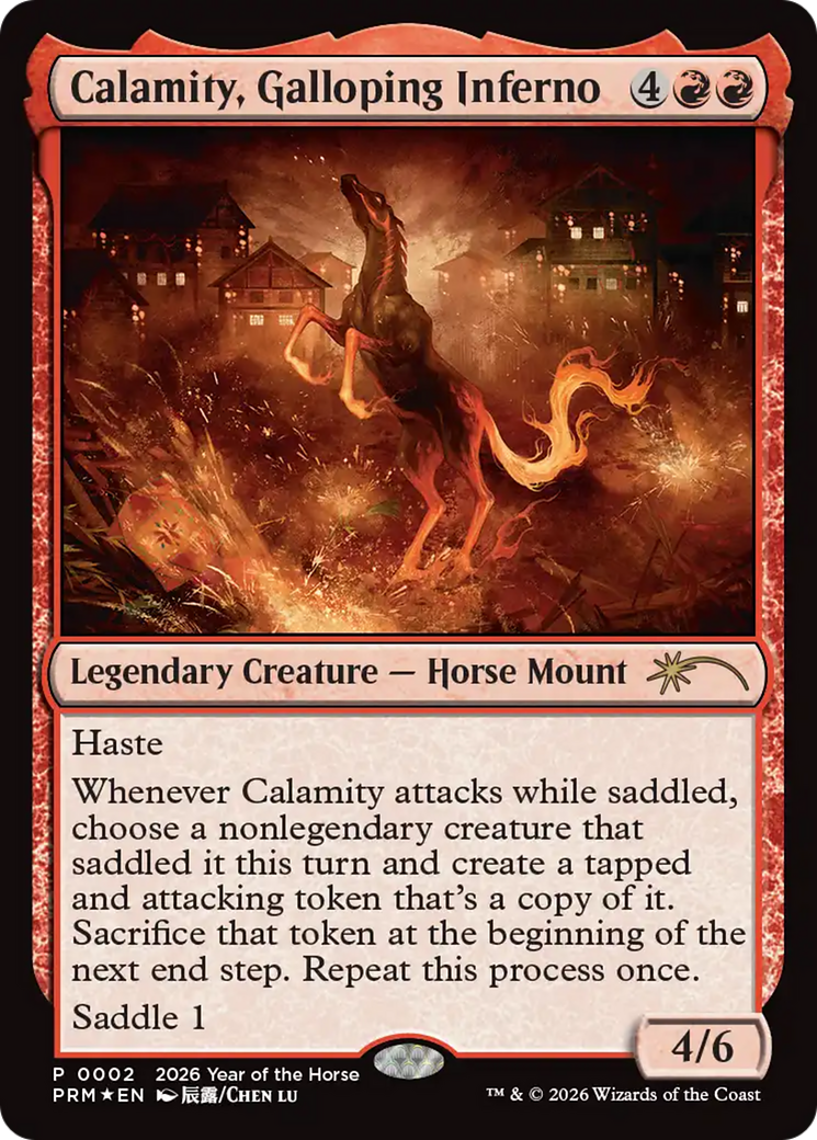 Calamity, Galloping Inferno (Year of the Horse 2026) [Standard Showdown Promos] | Exor Games Truro