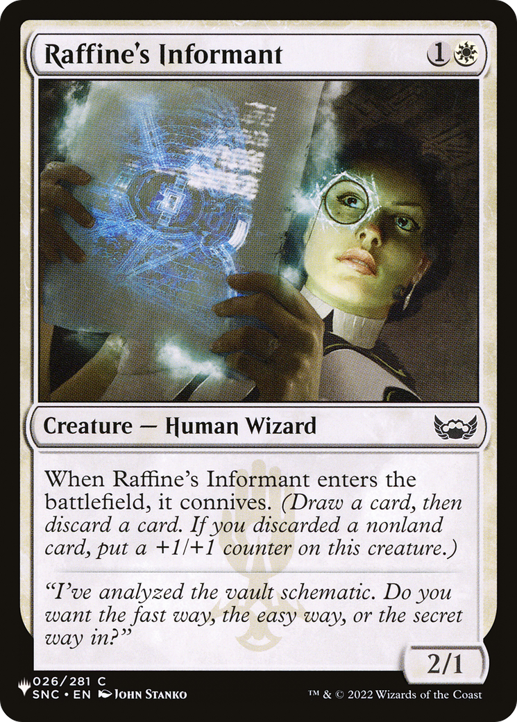 Raffine's Informant [The List] | Exor Games Truro
