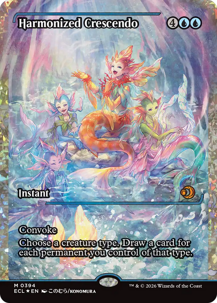 Harmonized Crescendo (0394) (Showcase) (Fracture Foil) [Lorwyn Eclipsed] | Exor Games Truro