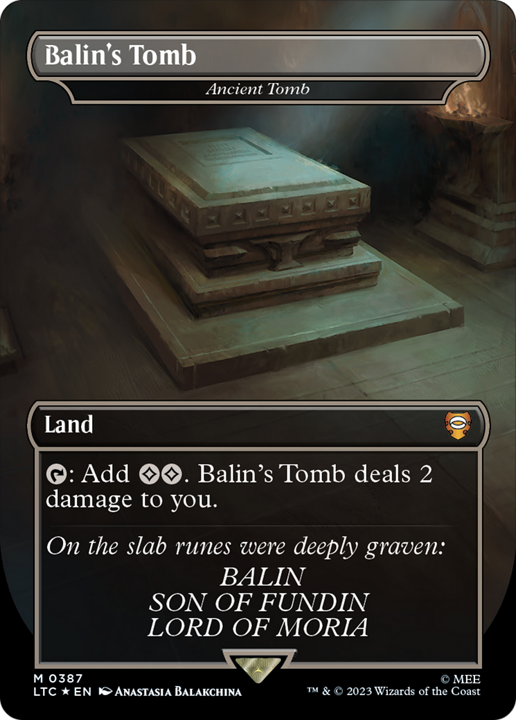 Balin's Tomb - Ancient Tomb (Surge Foil Realms and Relics) [The Lord of the Rings: Tales of Middle-Earth Commander] | Exor Games Truro