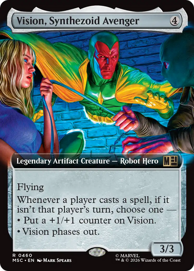 Vision, Synthezoid Avenger (Extended Art) [Marvel Super Heroes Commander] | Exor Games Truro