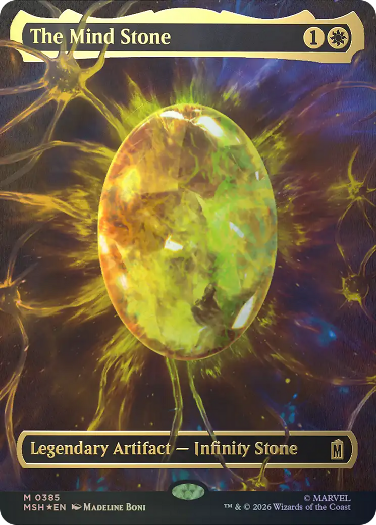 The Mind Stone (Borderless) (Cosmic Foil) [Marvel Super Heroes] | Exor Games Truro