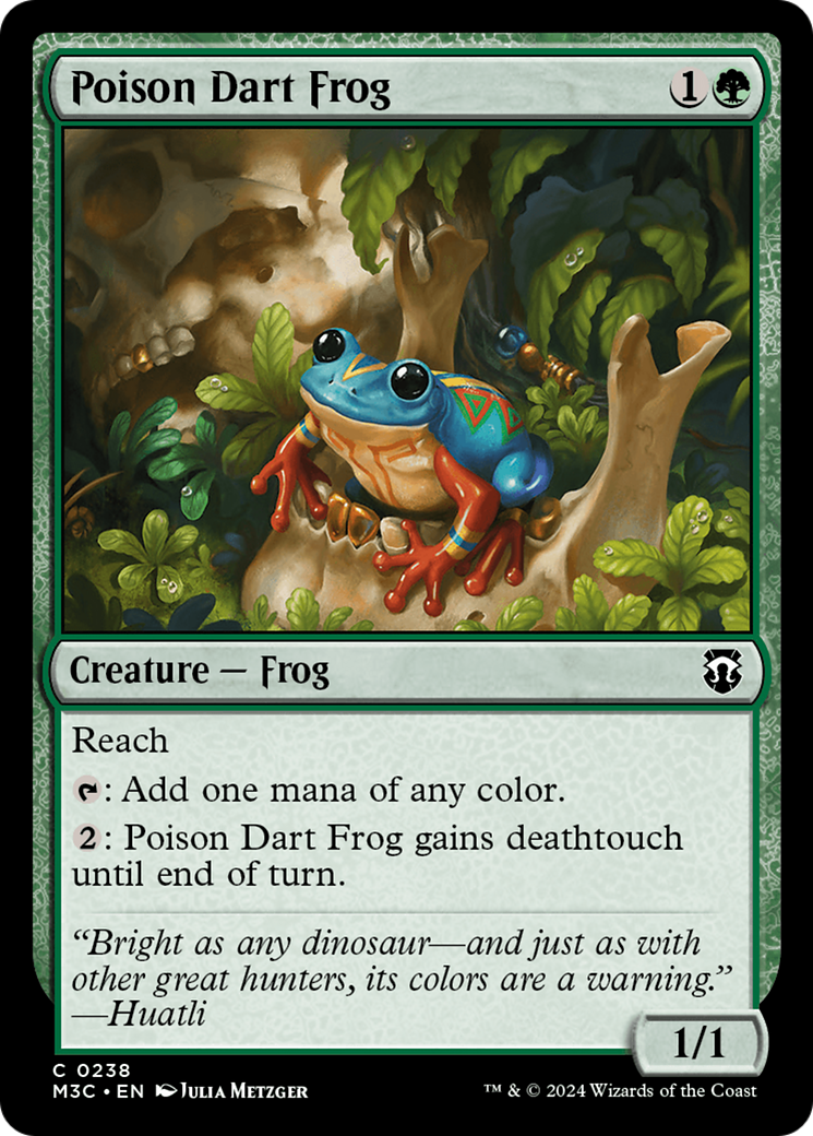 Poison Dart Frog (Ripple Foil) [Modern Horizons 3 Commander] | Exor Games Truro