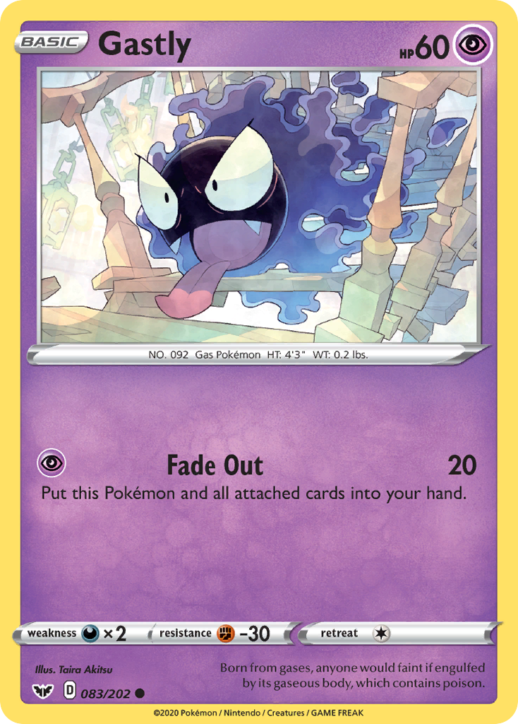 Gastly (083/202) [Sword & Shield: Base Set] | Exor Games Truro