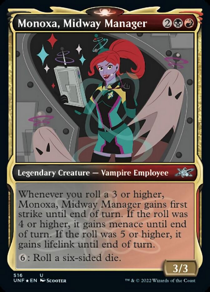 Monoxa, Midway Manager (Showcase) (Galaxy Foil) [Unfinity] | Exor Games Truro