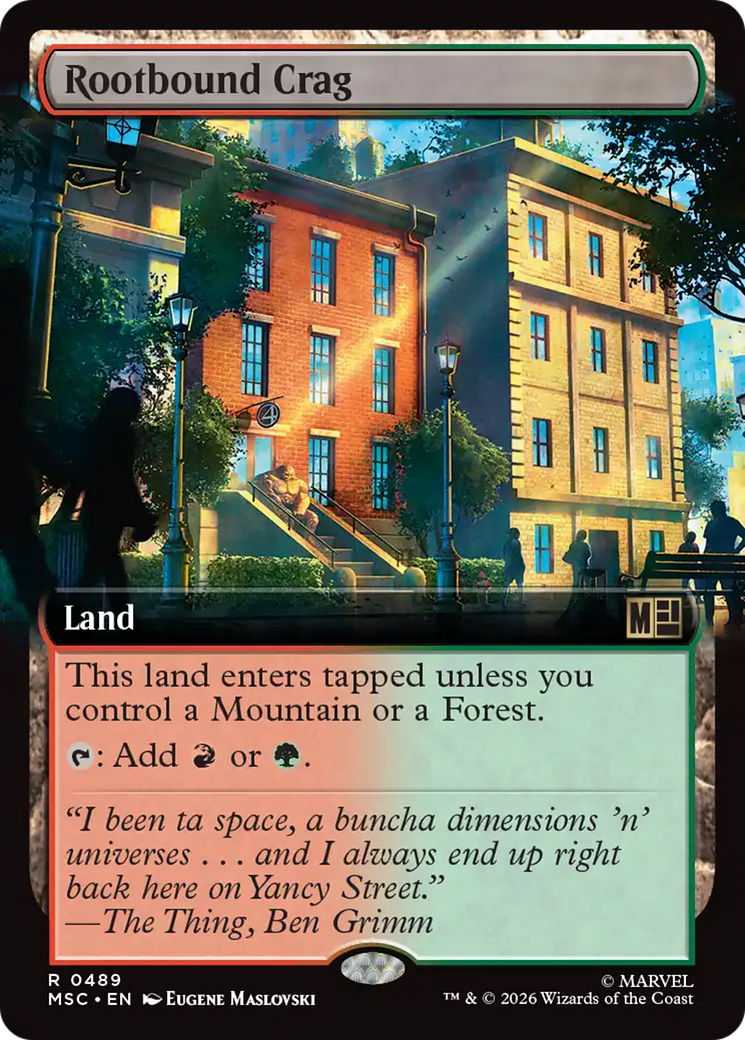 Rootbound Crag (Extended Art) [Marvel Super Heroes Commander] | Exor Games Truro