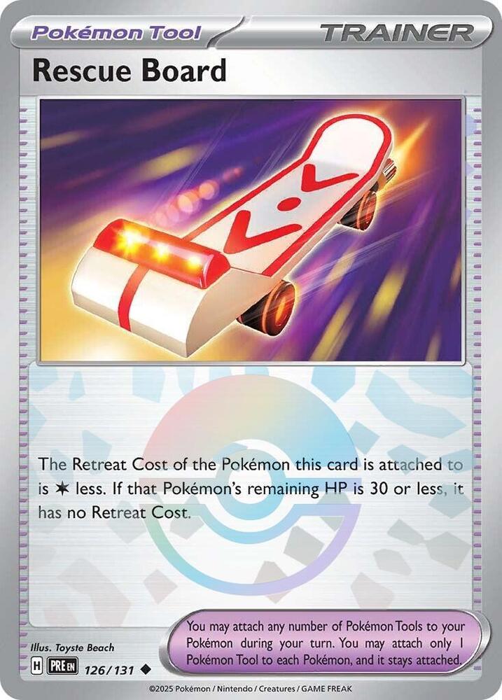 Rescue Board (126/131) (Poke Ball Pattern) [Scarlet & Violet: Prismatic Evolutions] | Exor Games Truro