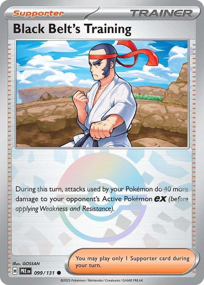 Black Belt's Training (099/131) (Poke Ball Pattern) [Scarlet & Violet: Prismatic Evolutions] | Exor Games Truro