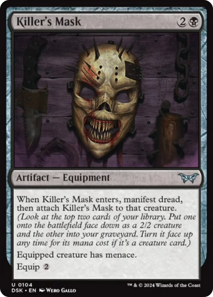 Killer's Mask [Duskmourn: House of Horror] | Exor Games Truro
