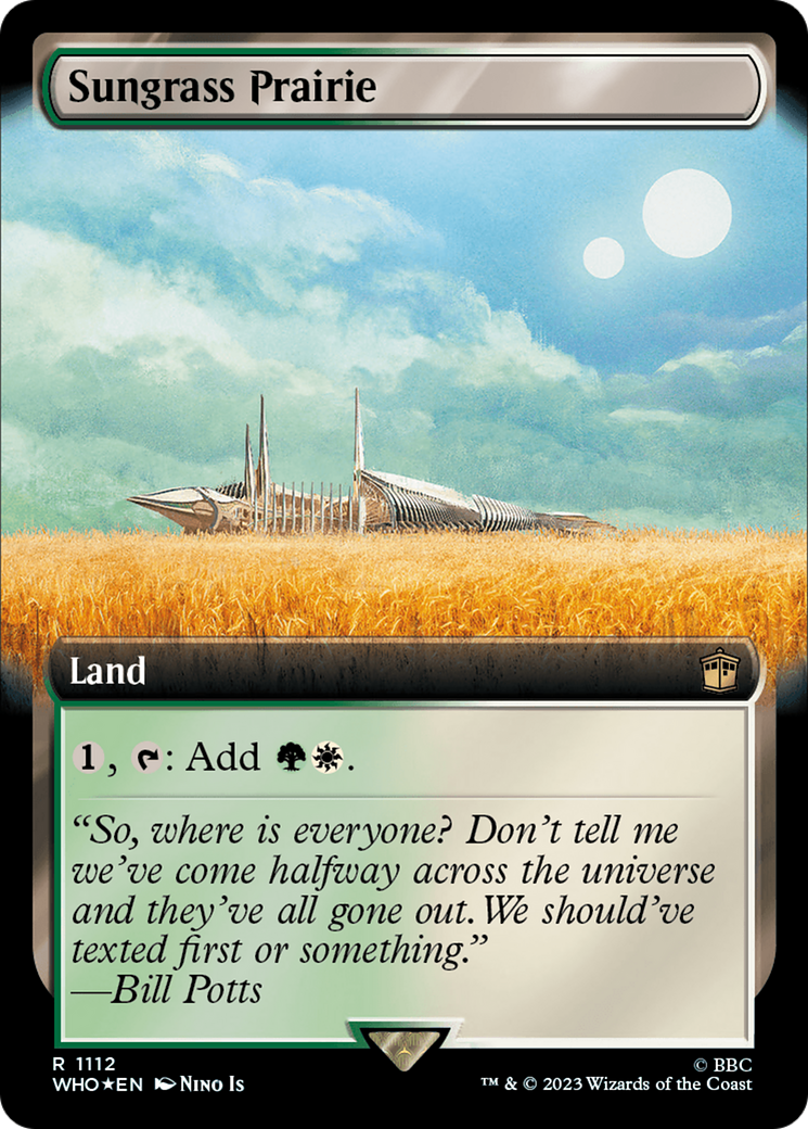 Sungrass Prairie (Extended Art) (Surge Foil) [Doctor Who] | Exor Games Truro