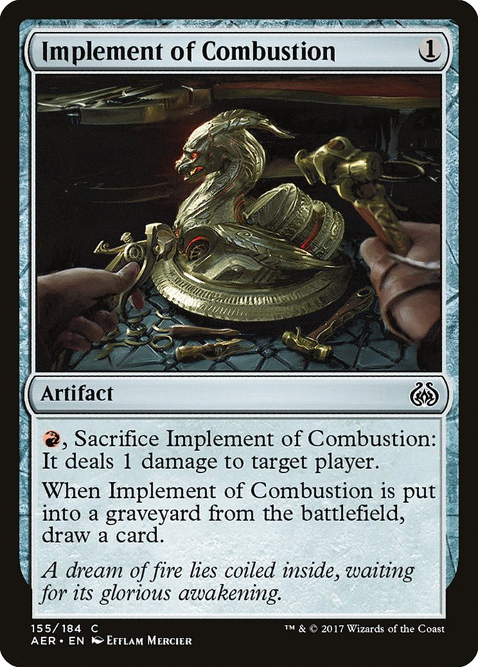 Implement of Combustion [Aether Revolt] | Exor Games Truro