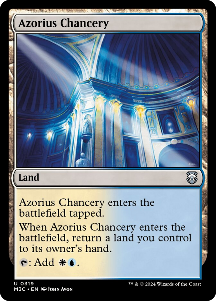 Azorius Chancery (Ripple Foil) [Modern Horizons 3 Commander] | Exor Games Truro