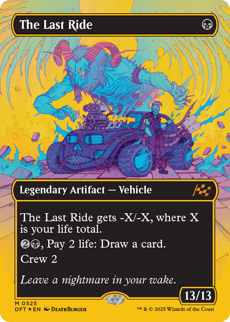 The Last Ride (Borderless) (First-Place Foil) [Aetherdrift] | Exor Games Truro