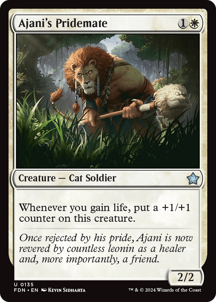 Ajani's Pridemate [Foundations] | Exor Games Truro