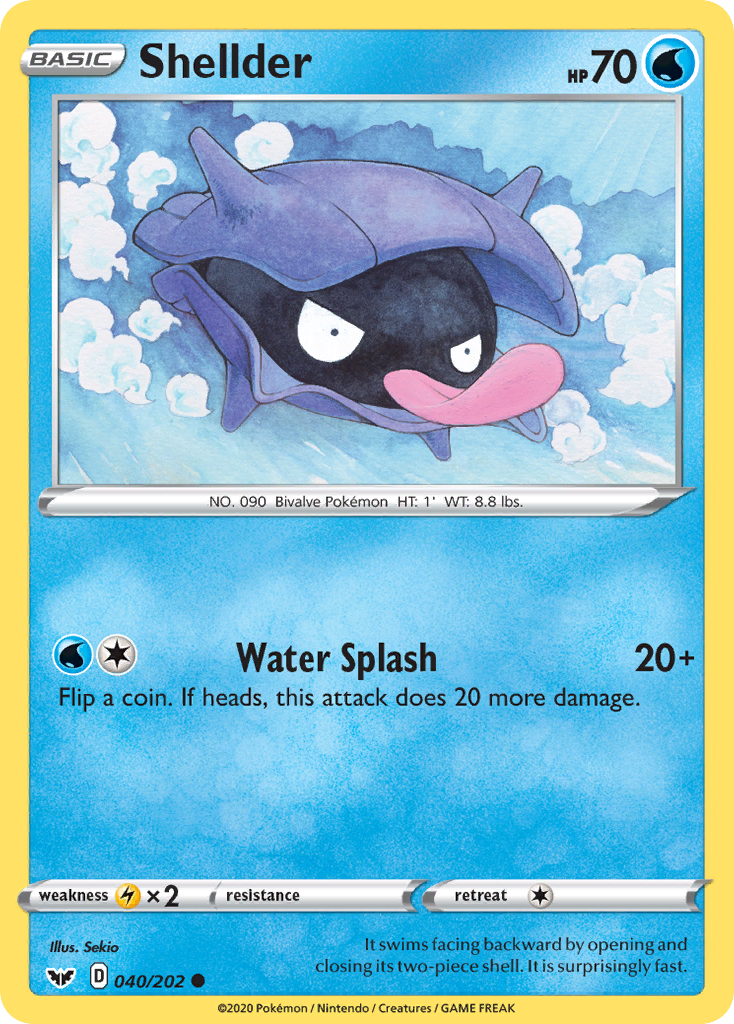 Shellder (040/202) [Sword & Shield: Base Set] | Exor Games Truro