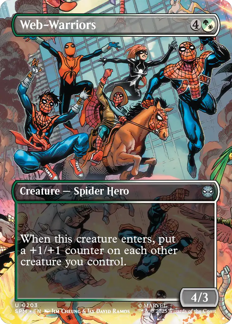 Web-Warriors (Borderless) [Marvel's Spider-Man] | Exor Games Truro