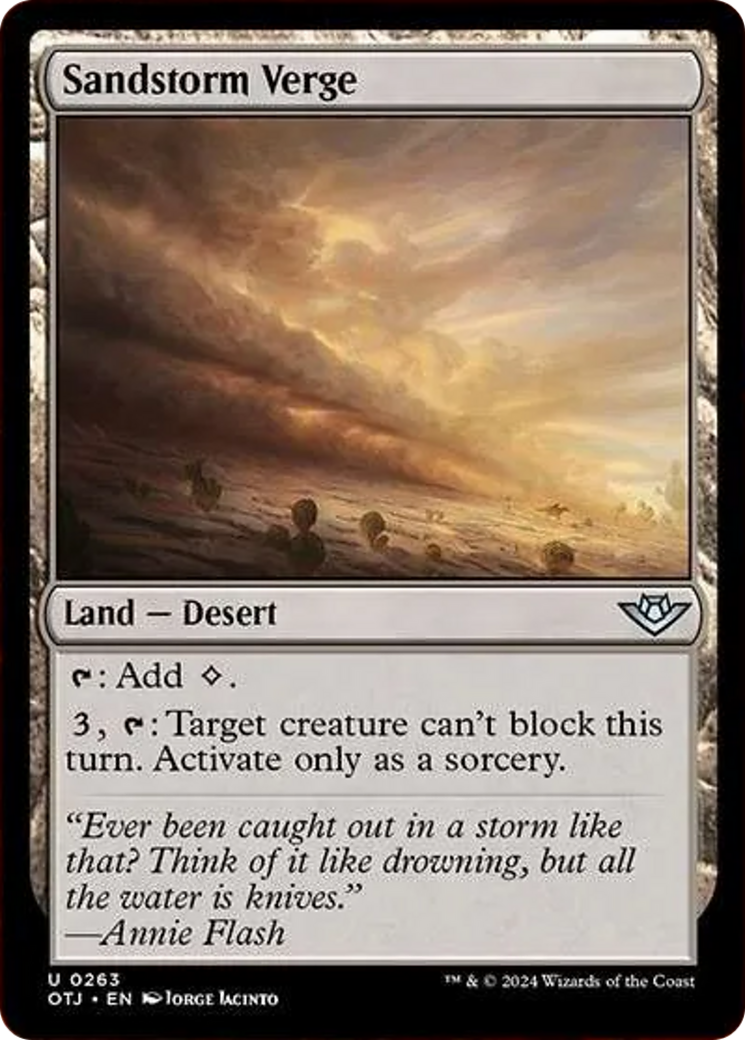Sandstorm Verge [Outlaws of Thunder Junction] | Exor Games Truro