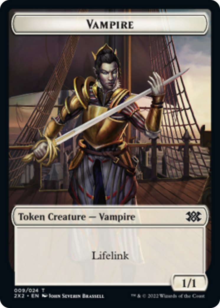 Elemental // Vampire Double-Sided Token [Double Masters 2022 Tokens] | Exor Games Truro