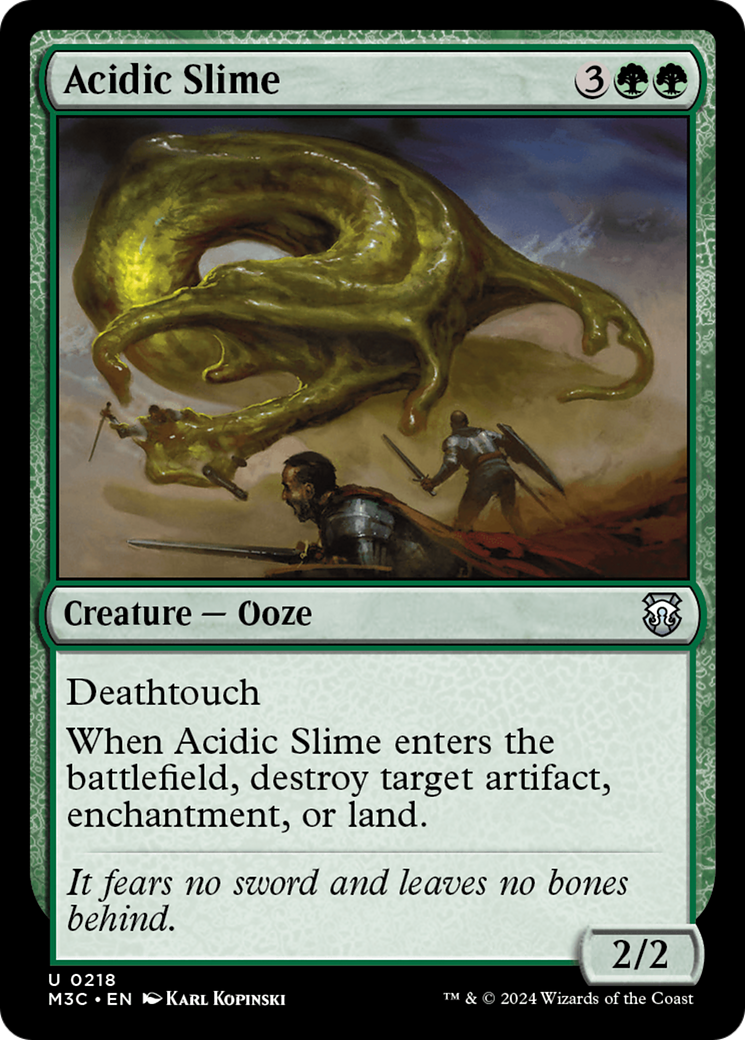 Acidic Slime (Ripple Foil) [Modern Horizons 3 Commander] | Exor Games Truro