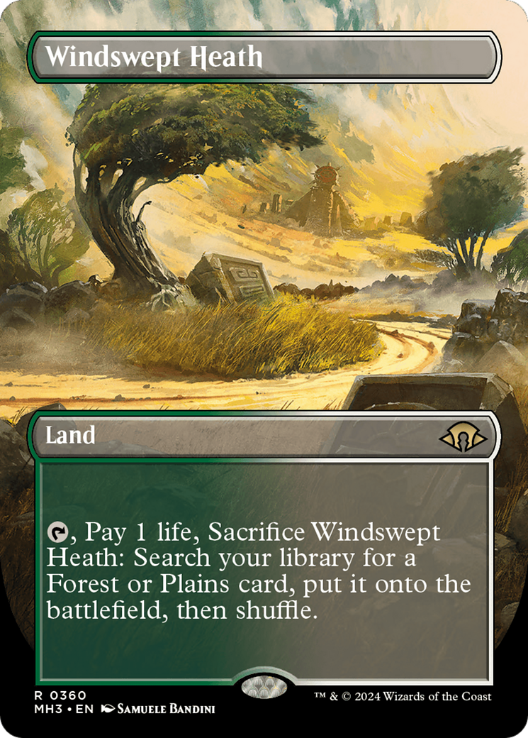 Windswept Heath (Borderless) [Modern Horizons 3] | Exor Games Truro