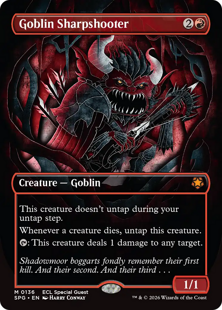 Goblin Sharpshooter (Borderless) [Lorwyn Eclipsed Special Guests] | Exor Games Truro
