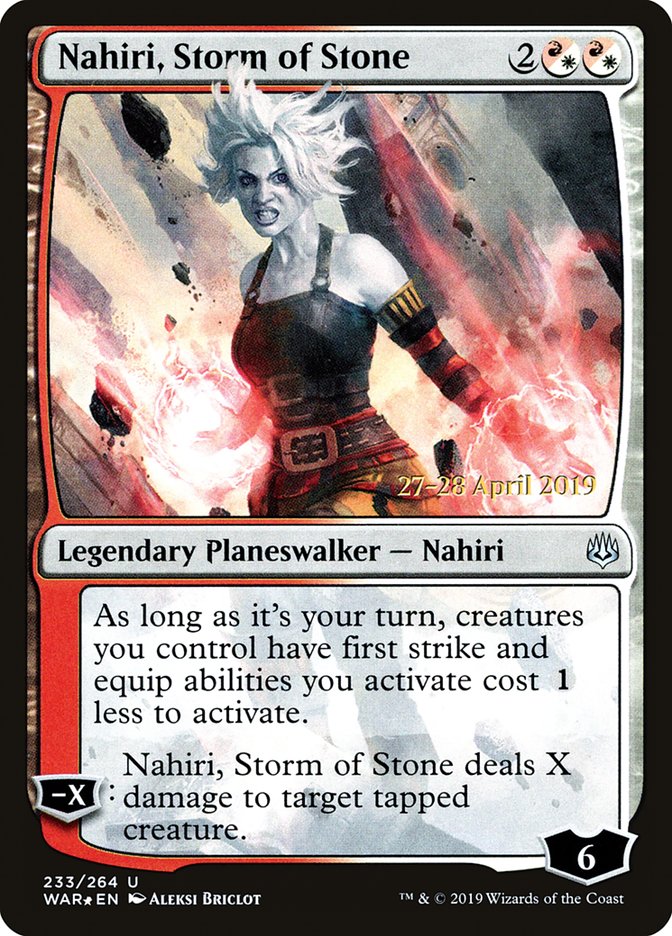 Nahiri, Storm of Stone [War of the Spark Prerelease Promos] | Exor Games Truro