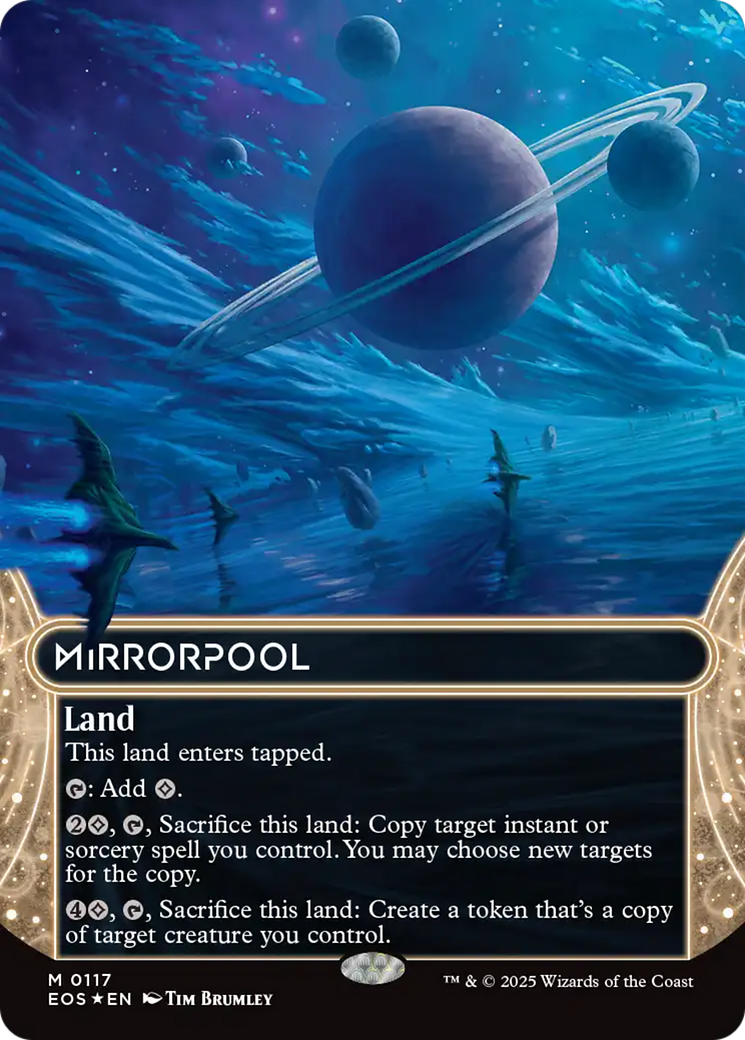 Mirrorpool (0117) (Borderless) (Galaxy Foil) [Edge of Eternities: Stellar Sights] | Exor Games Truro