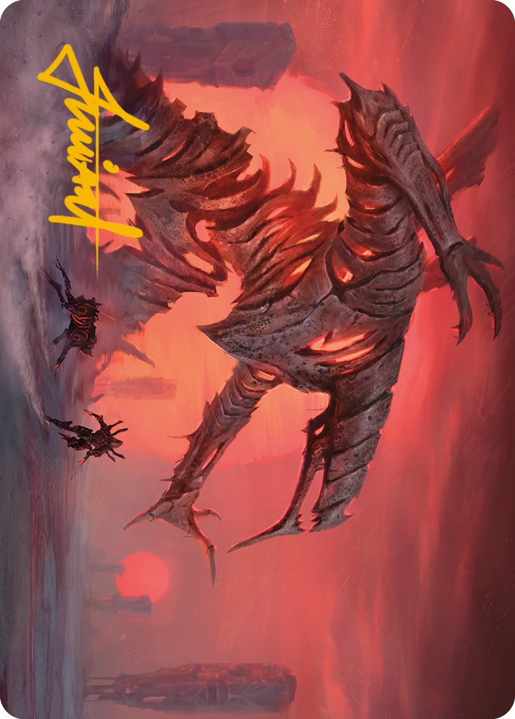 Red Sun's Zenith Art Card (Gold-Stamped Signature) [Phyrexia: All Will Be One Art Series] | Exor Games Truro
