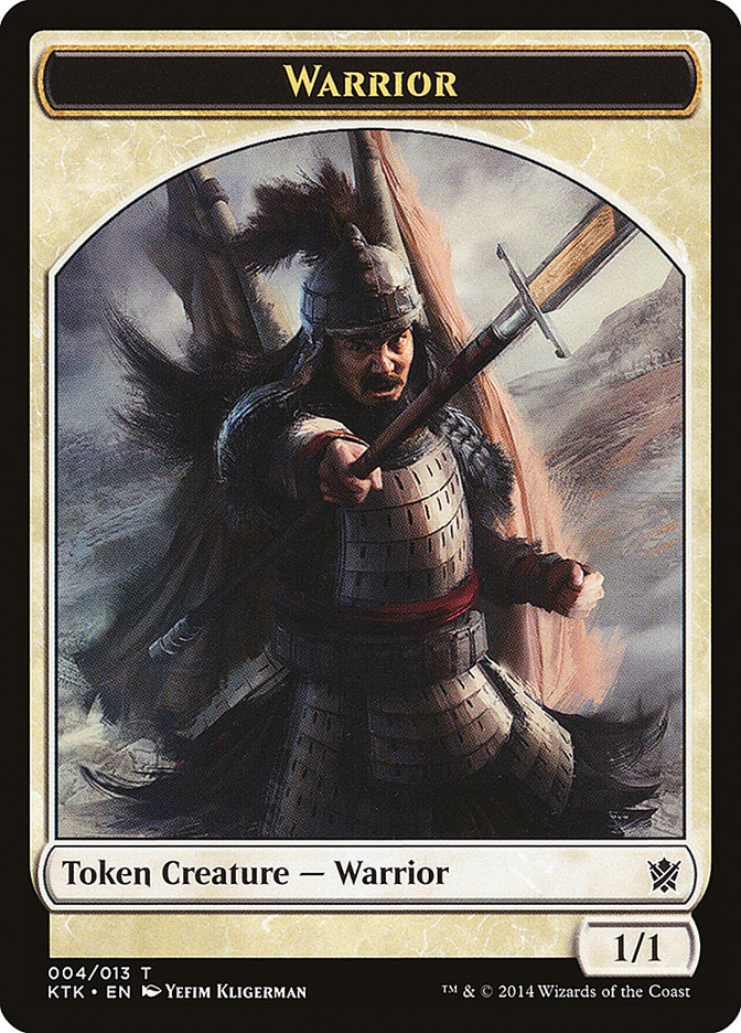 Warrior Token (004/013) [Khans of Tarkir Tokens] | Exor Games Truro